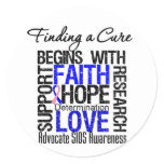 Finding a Cure For Sudden Infant Syndrome SIDS Classic Round Sticker