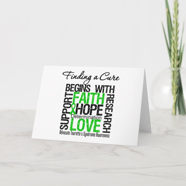 Finding a Cure For Tourette's Syndrome Card (Front)