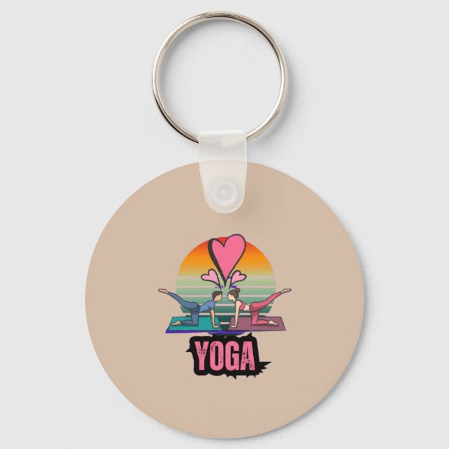 Finding Balance Together Keychain (Front)