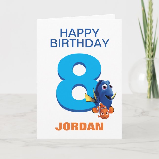 Finding Dory and Nemo Birthday Card (Front)