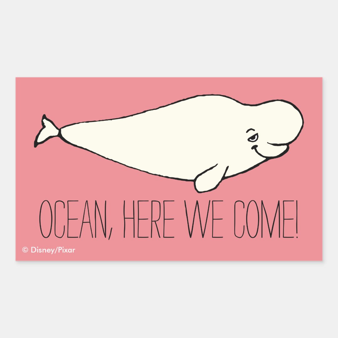 Finding Dory | Bailey Cartoon Rectangular Sticker | Zazzle
