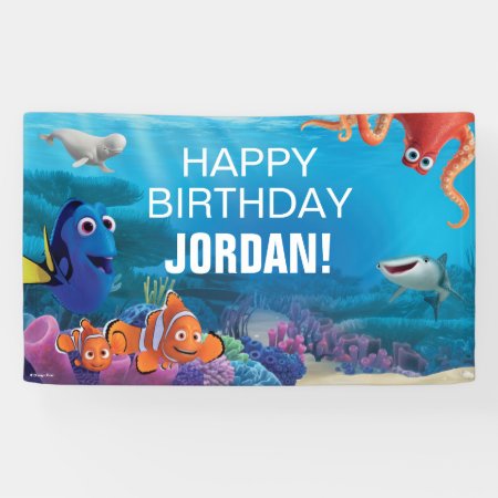 Finding Dory Birthday Banner
