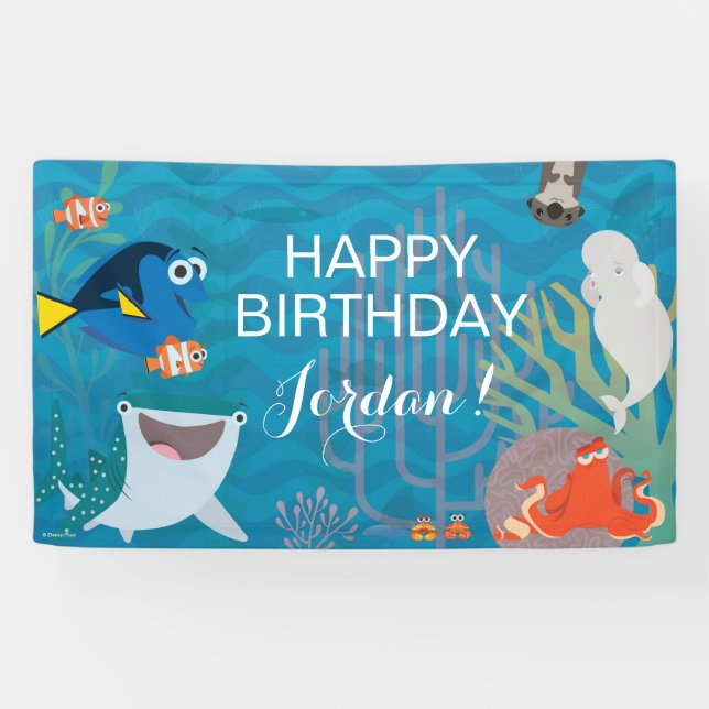 Finding Dory Birthday Banner (Horizontal)