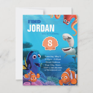 Finding Dory Birthday Invitation