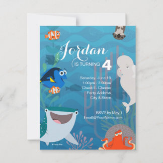 Finding Dory Birthday Invitation
