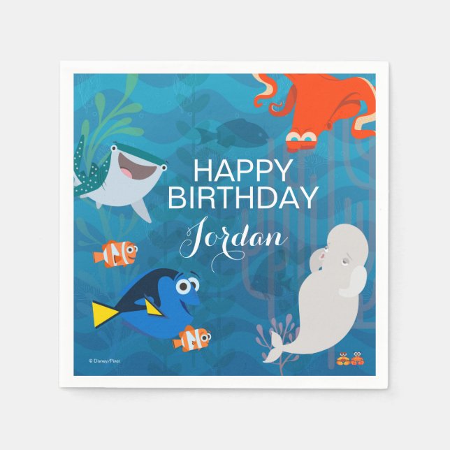 Finding Dory Birthday Napkins (Front)