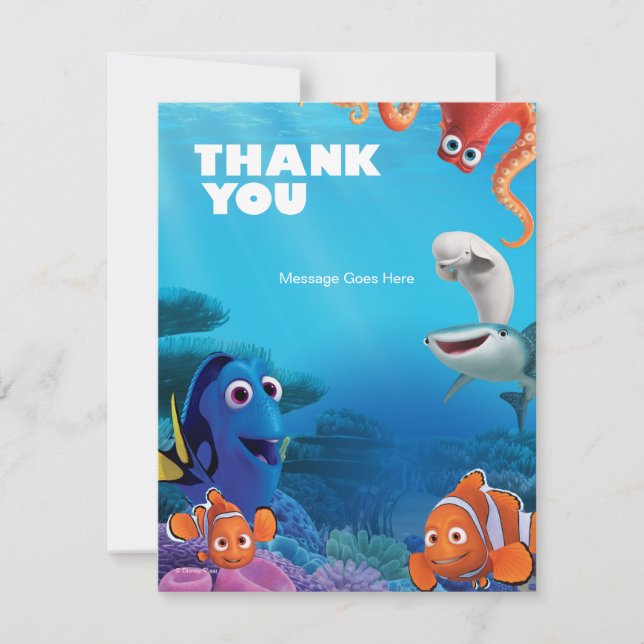 Finding Dory Birthday Thank You Card (Front)