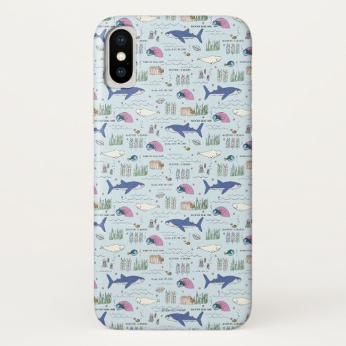 Finding Dory Blue Cartoon Pattern iPhone X Case