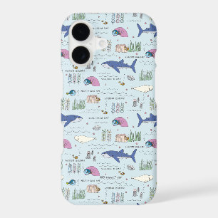 Finding Dory Blue Cartoon Pattern iPhone 17 Case