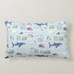 Finding Dory Blue Cartoon Pattern Lumbar Pillow