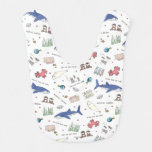 Finding Dory Cartoon White Pattern Baby Bib