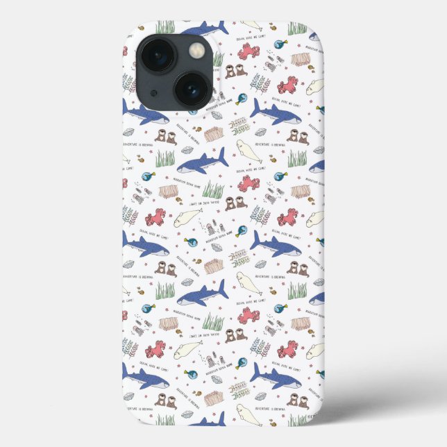 Finding Dory Cartoon White Pattern Case-Mate iPhone Case (Back)