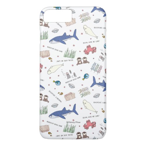 Finding Dory Cartoon White Pattern iPhone 8 Plus7 Plus Case