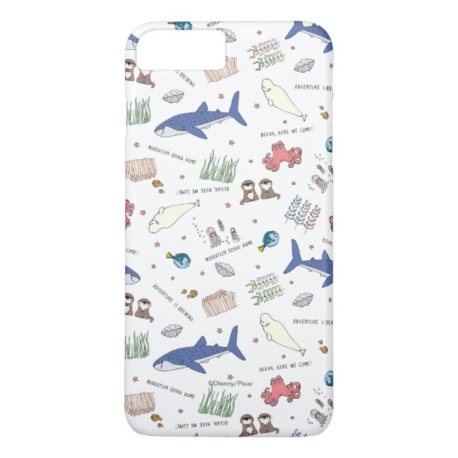 Finding Dory Cartoon White Pattern Case-Mate iPhone Case (Back)