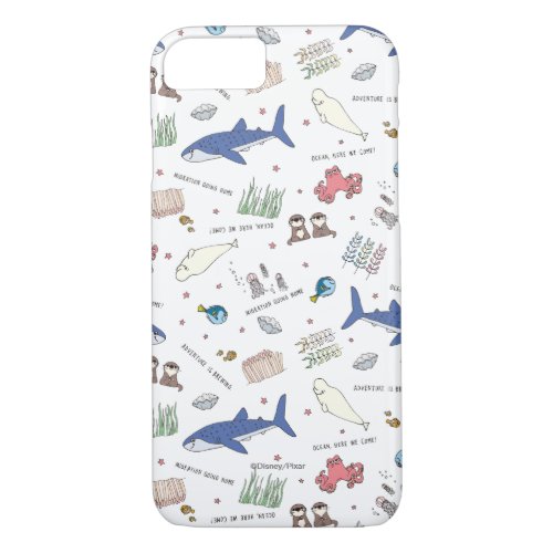Finding Dory Cartoon White Pattern iPhone 87 Case
