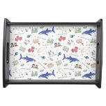 Finding Dory Cartoon White Pattern Serving Tray