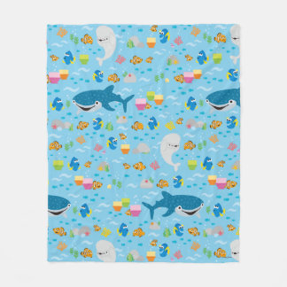 Finding Dory Colorful Pattern Fleece Blanket