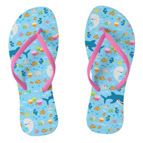 Finding Dory Colorful Pattern Flip Flops