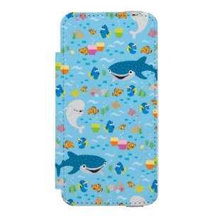 Finding Dory Colorful Pattern Wallet Case For iPhone SE/5/5s