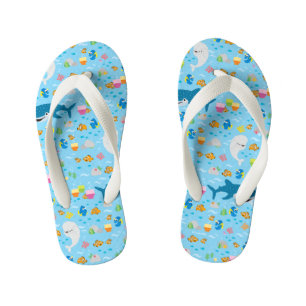 Finding Dory Colorful Pattern Kid's Flip Flops