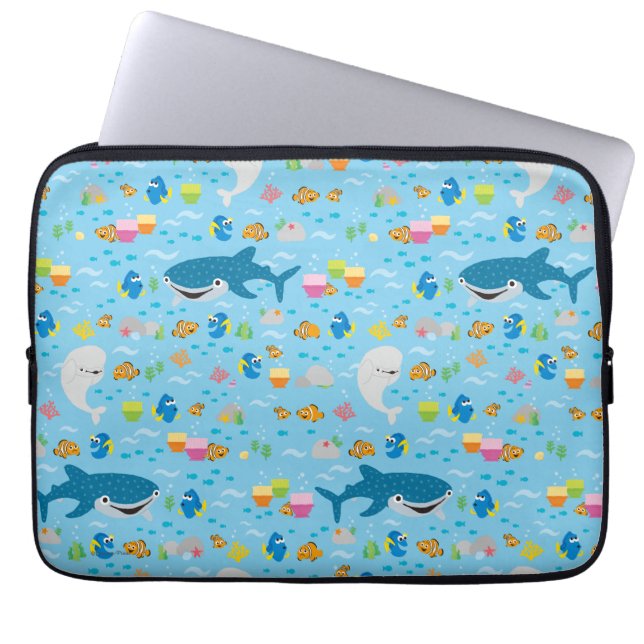 Finding Dory Colorful Pattern Laptop Sleeve (Front)