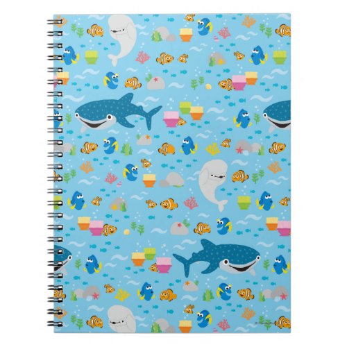 Finding Dory Colorful Pattern Notebook