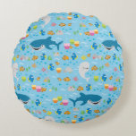 Finding Dory Colorful Pattern Round Pillow