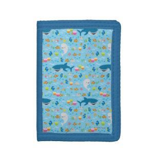 Finding Dory Colorful Pattern Tri-fold Wallet