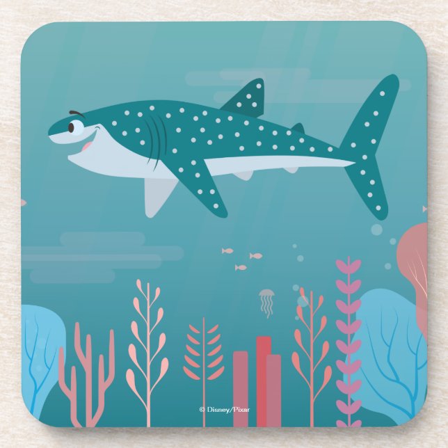 Finding Dory | Destiny the Whale Shark Beverage Coaster (Front)
