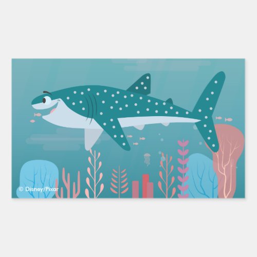 Finding Dory  Destiny the Whale Shark Rectangular Sticker