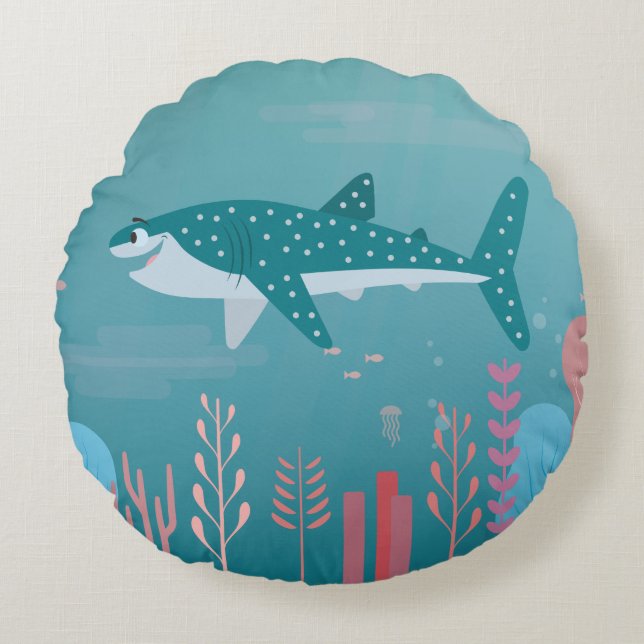 Finding Dory | Destiny the Whale Shark Round Pillow (Front)