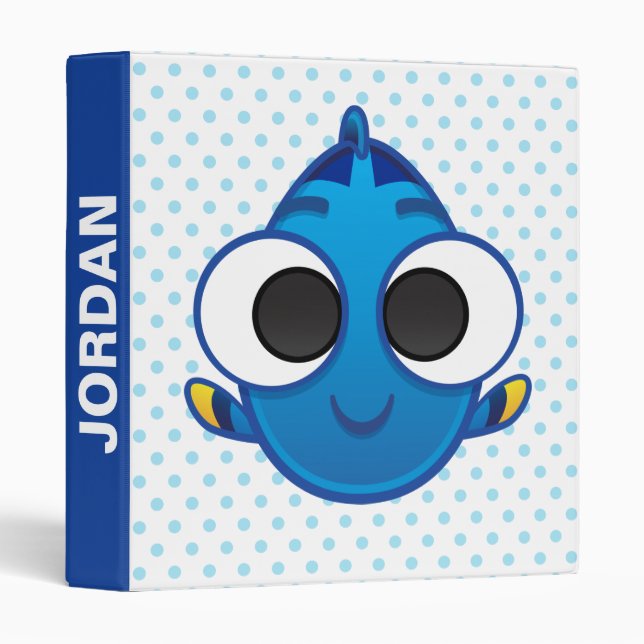 Finding Dory | Dory Emoji 3 Ring Binder (Front/Spine)