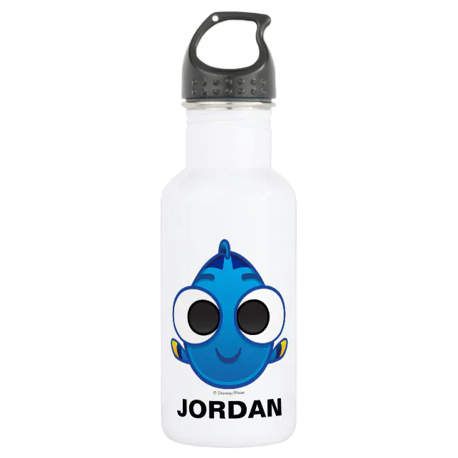 Finding Dory | Dory Emoji Stainless Steel Water Bottle | Zazzle