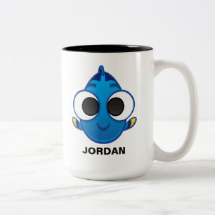 Finding Dory   Dory Emoji Two-Tone Coffee Mug