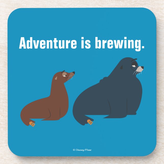 Finding Dory | Fluke & Rudder Beverage Coaster (Front)