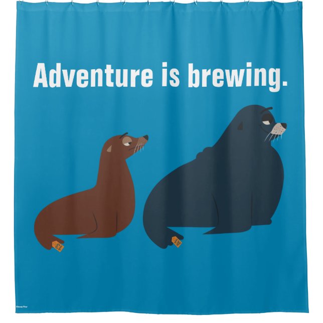 Finding Dory | Fluke & Rudder Shower Curtain (Front)