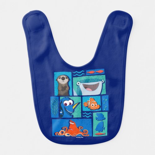 Finding Dory  Group of Characters Bib