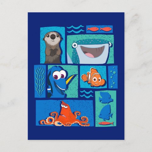 Finding Dory  Group of Characters Postcard