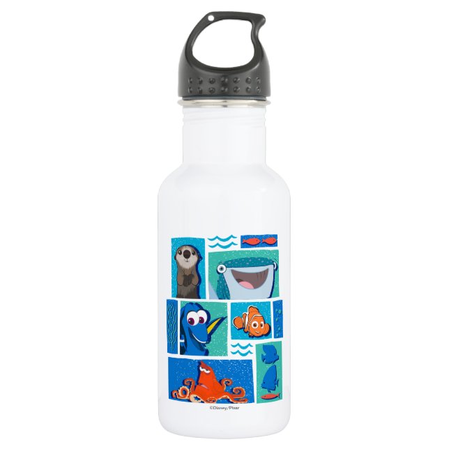 Finding Dory | Group of Characters Stainless Steel Water Bottle (Front)