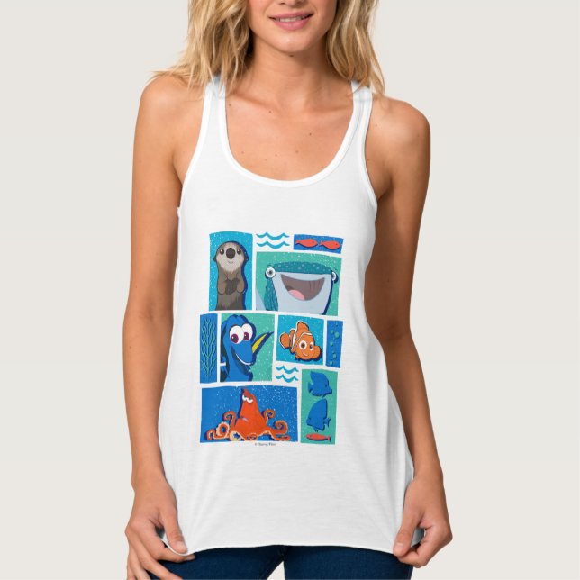 Finding Dory | Group of Characters Tank Top (Front)