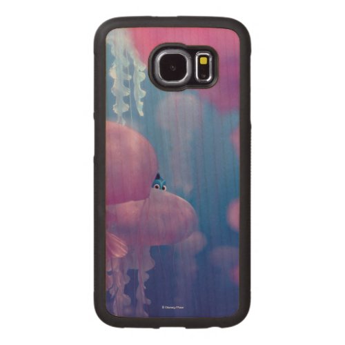 Finding Dory  Hide and Seek _ Jellyfish Carved Wood Samsung Galaxy S6 Case