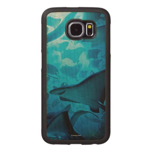 Finding Dory  Hide and Seek _ Rays Carved Wood Samsung Galaxy S6 Case