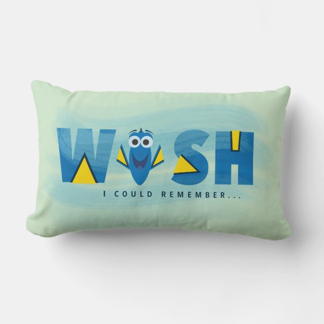 Finding Dory| I Wish I Could Remember 2 Lumbar Pillow (Front)