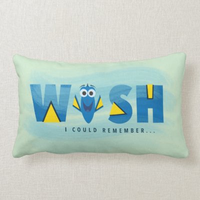 Finding Dory| I Wish I Could Remember 2 Lumbar Pillow