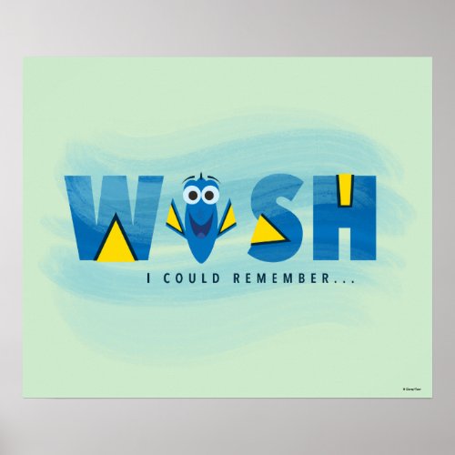 Finding Dory I Wish I Could Remember 2 Poster