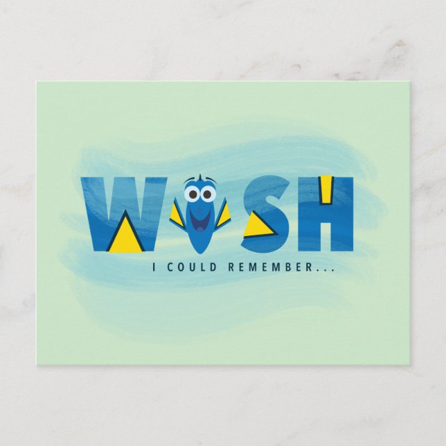 Finding Dory| I Wish I Could Remember Postcard (Front)