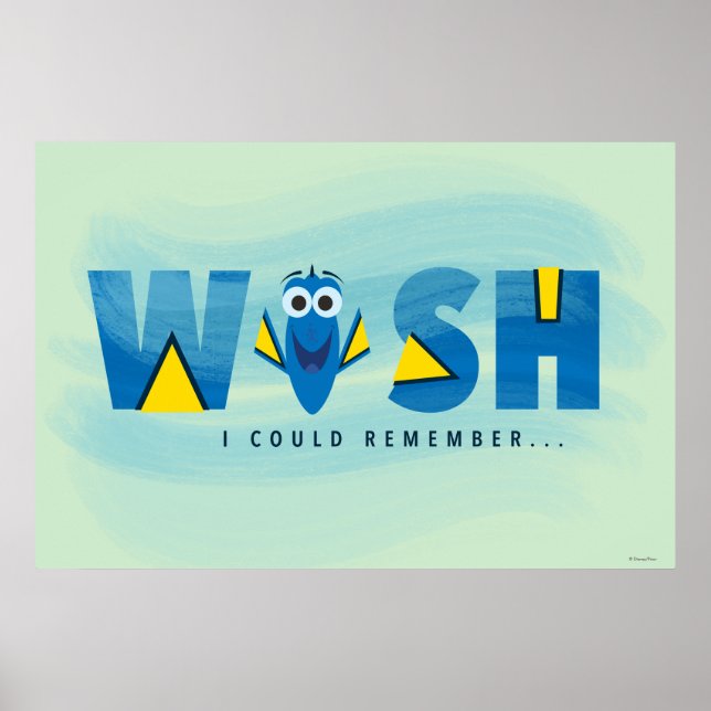 Finding Dory| I Wish I Could Remember Poster (Front)