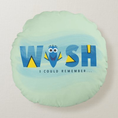 Finding Dory| I Wish I Could Remember Round Pillow