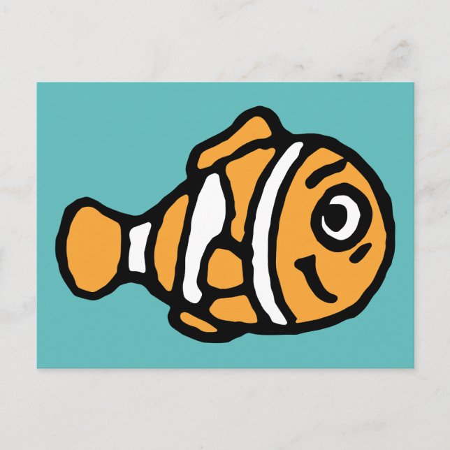 Finding Dory | Marlin Cartoon Postcard (Front)