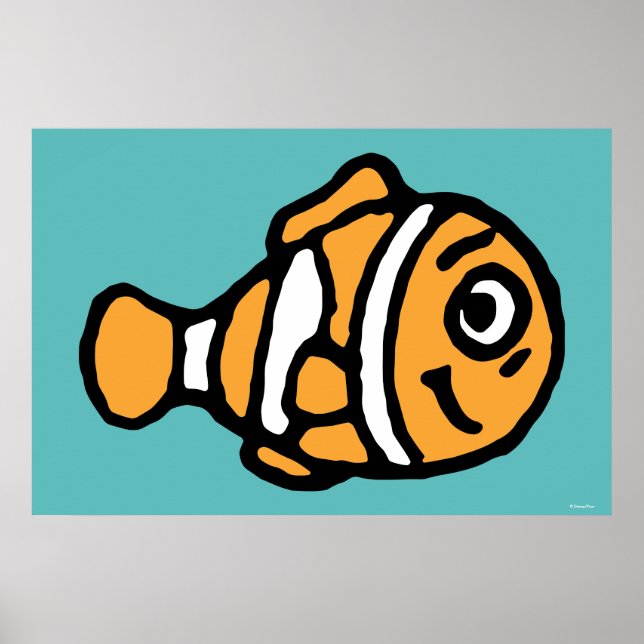 Finding Dory | Marlin Cartoon Poster (Front)